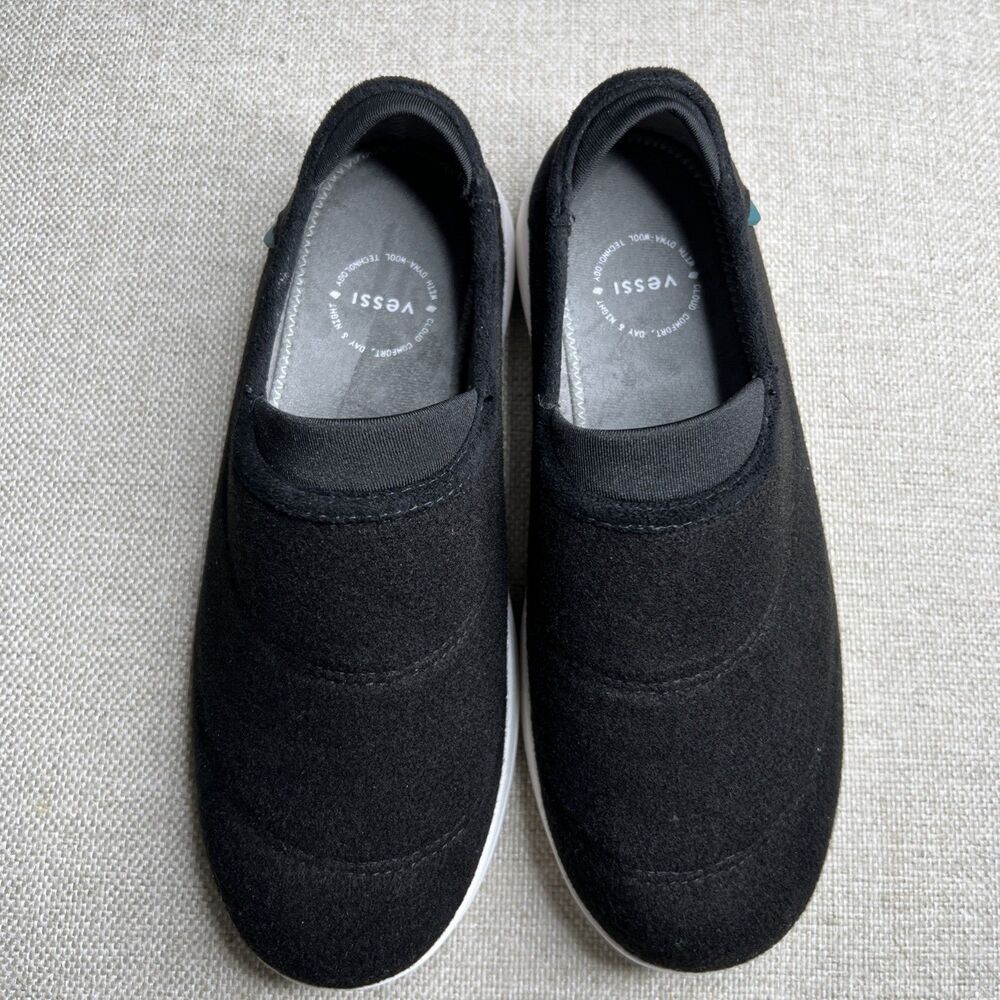 Vessi Womens Sunday Slippers Size W8 Black Excellent Loungewear Comfort - Picture 6 of 7